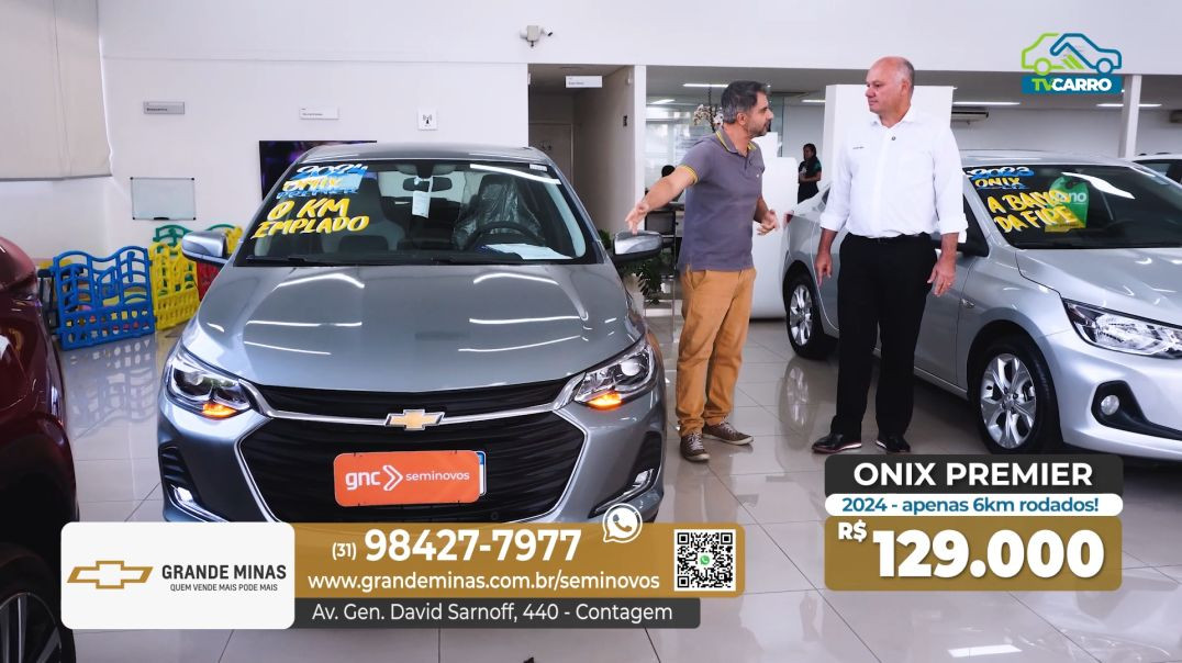 GRANDE MINAS - CHEVROLET ONIX PREMIER 2024 COMPLETO