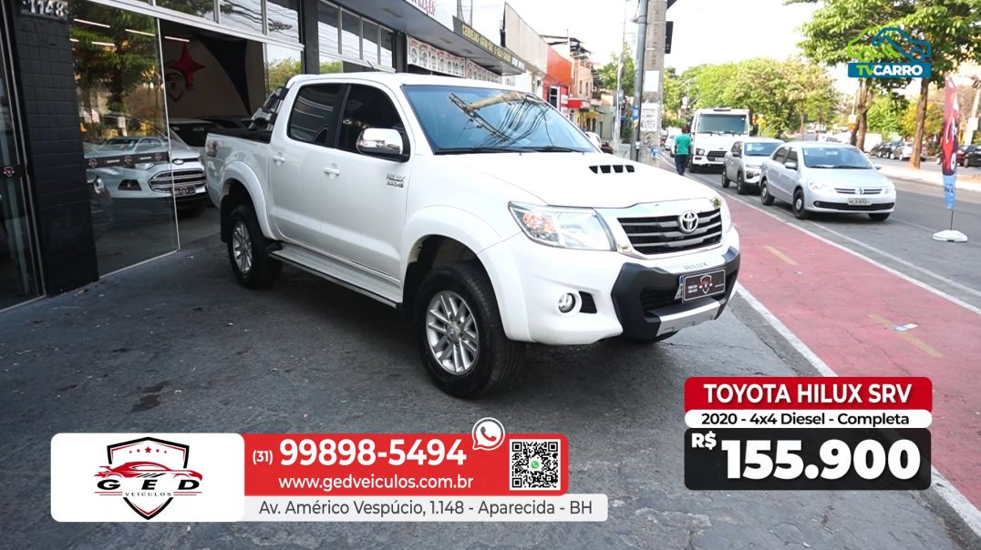GED VEÍCULOS -  TOYOTA HILUX SRV 2020 COMPLETA