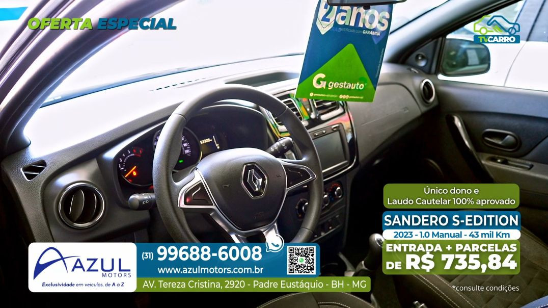 AZUL MOTORS -  RENAULT SANDERO S- EDITION 2023