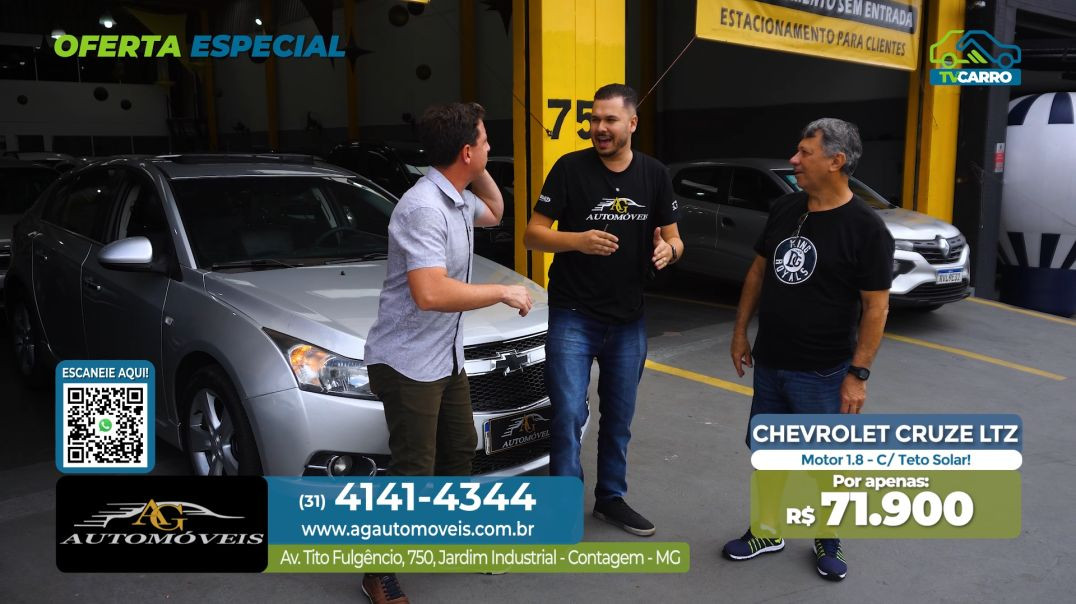 ⁣AG AUTOMÓVEIS  - CHEVROLET CRUZE LTZ