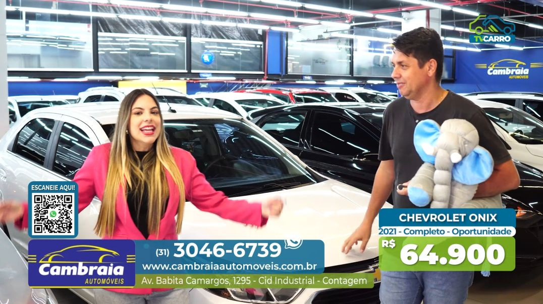 ⁣CAMBRAIA AUTOMOVEIS - CHEVROLET ONIX 2021 COMPLETO