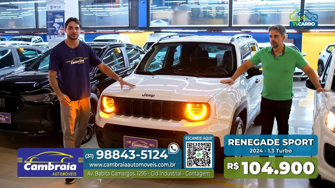 ⁣CAMBRAIA AUTOMOVEIS - JEEP RENEGADE SPORT
