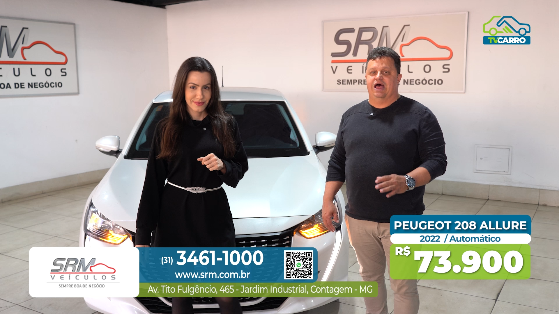 SRM VEÍCULOS - PEUGEOT 208 2022 AUTOMÁTICO