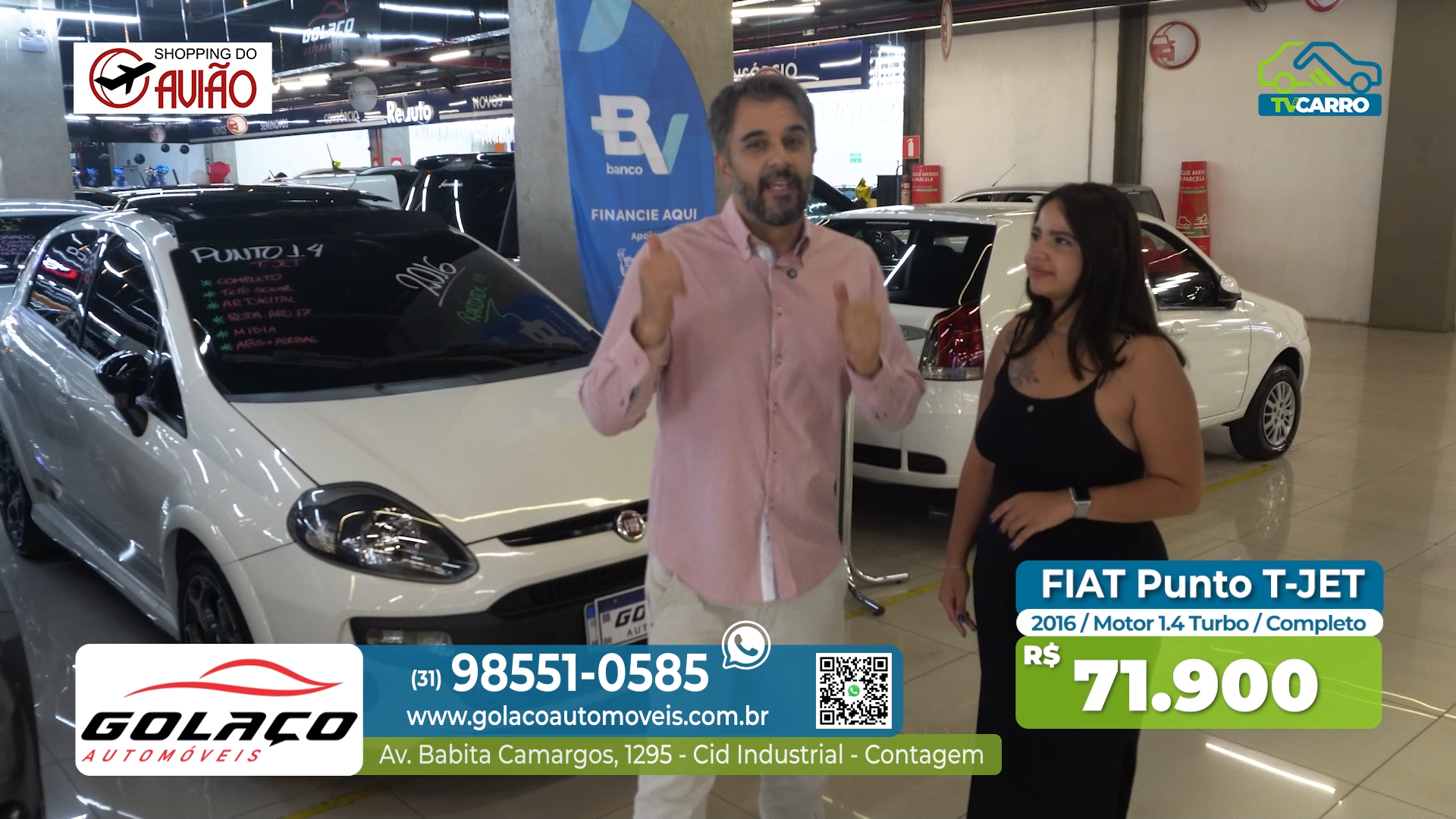 GOLAÇO AUTOMÓVEIS - FIAT PUNTO T-JET 2016 COMPLETO
